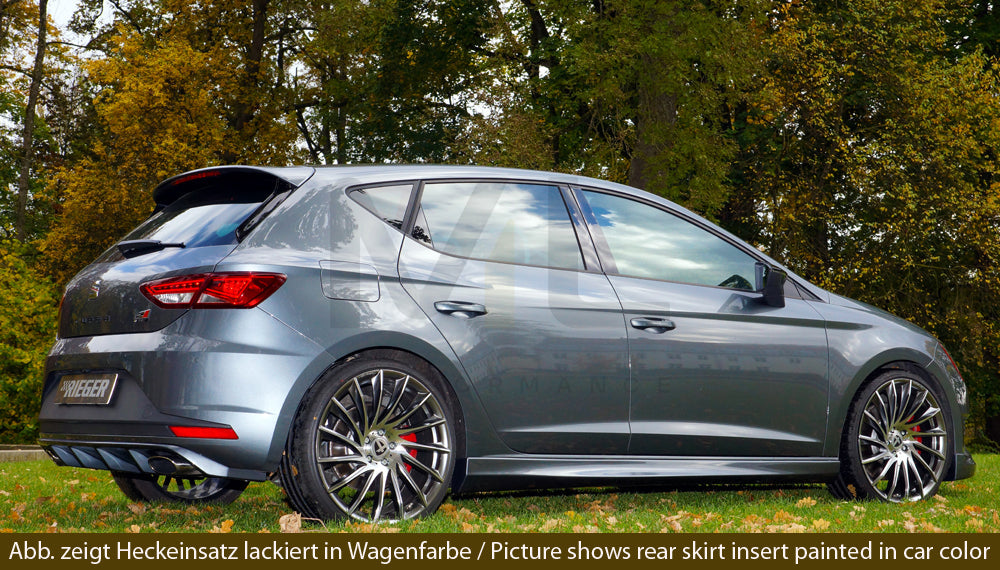 Rieger 00088119 SEAT 5F Leon Cupra Rear Diffuser 8 | ML Performance EU Car Parts