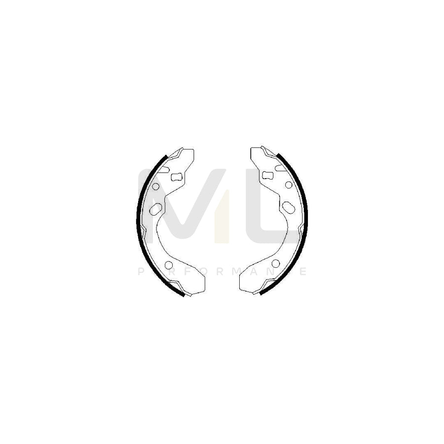 BOSCH 0 986 487 417 Brake Shoe Set | ML Performance Car Parts