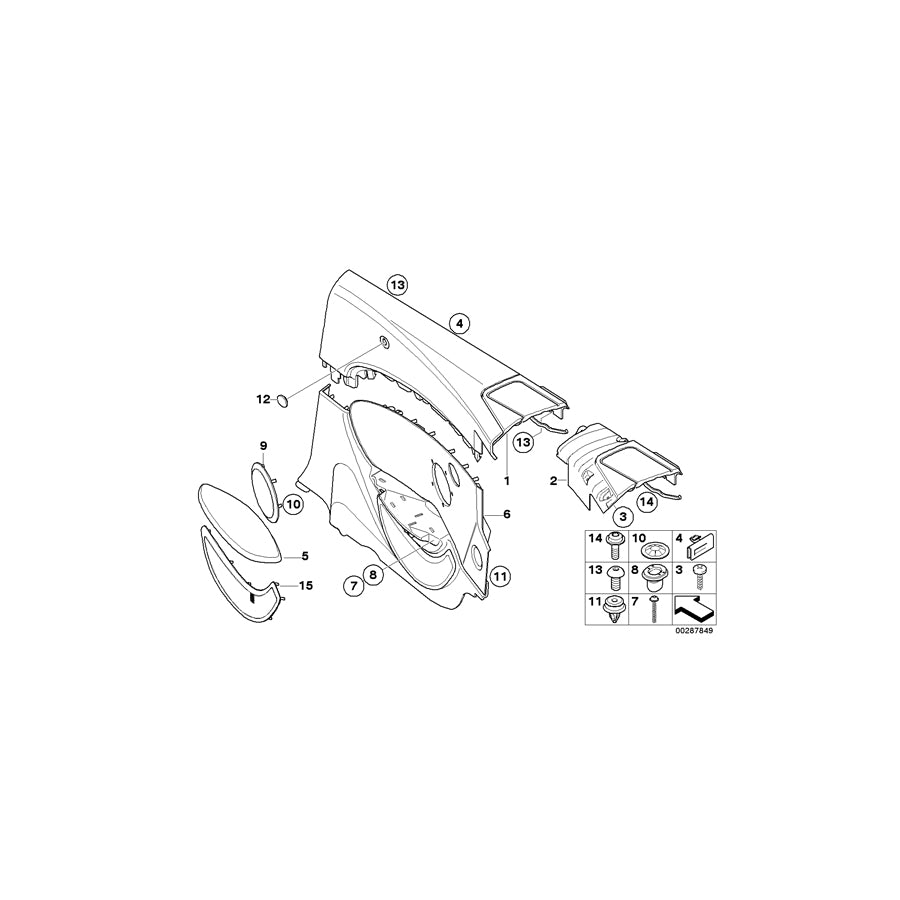 Genuine BMW 51439150958 E64 E64 Lateral Trim Panel Top Rear Right CHATEAU (Inc. 635d, 650i & 645Ci) | ML Performance EU Car Parts