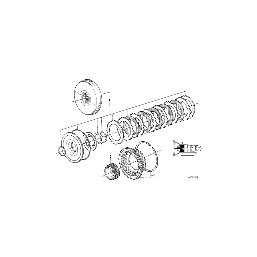Genuine BMW 24231218457 E30 E34 Clutch (Inc. 318i, 316 & 520i) | ML Performance EU Car Parts