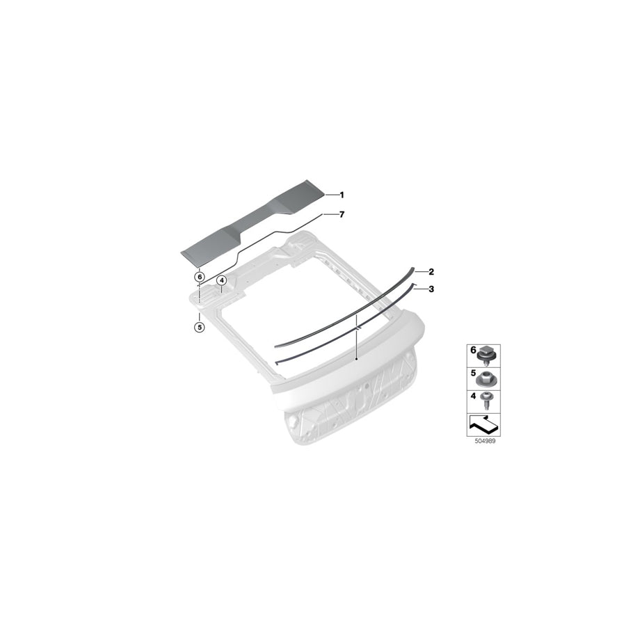 Genuine BMW 51629881846 G06 Primed Rear Spoiler (Inc. X6 M50iX, X6 30iX & X6 40iX) | ML Performance EU