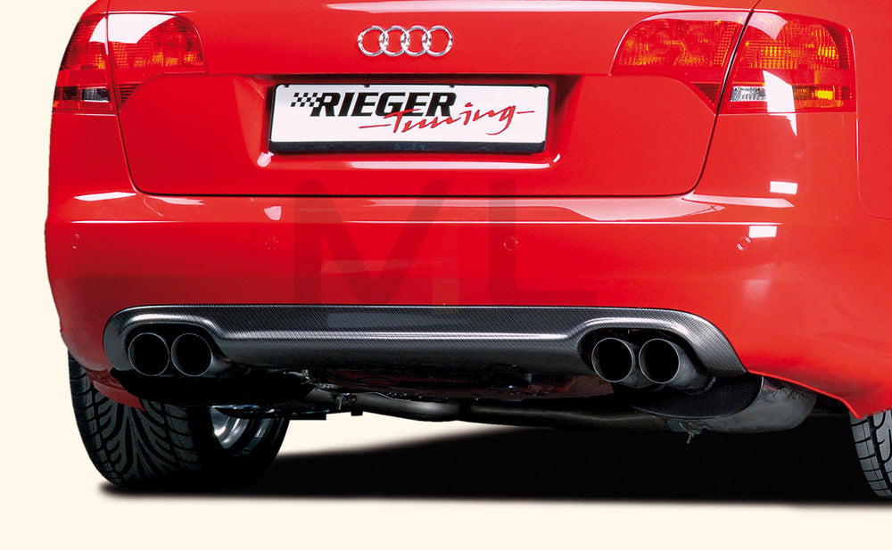 Rieger 00099023 Audi 8E B7 A4 Rear Diffuser 1 | ML Performance EU Car Parts