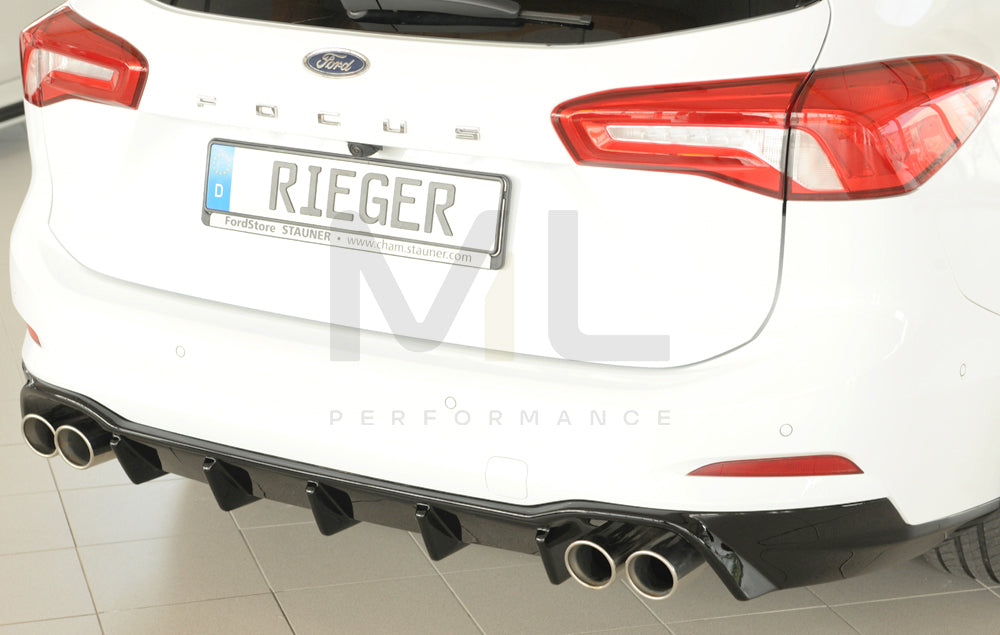 Rieger 00088243 Ford DEH Focus 4 Rear Diffuser (Inc. Focus 4 ST) 3 | ML Performance EU Car Parts