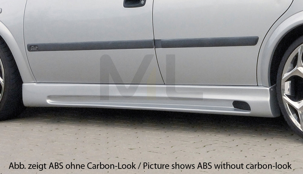 Rieger 00099302 Opel Astra G Side Skirt 1 | ML Performance EU Car Parts