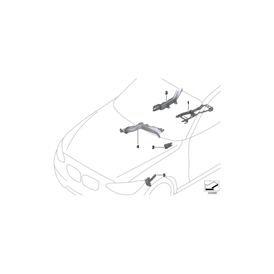 Genuine BMW 61136949440 E82 E87 Cable Guide For Hood (Inc. M Coupé, 128i & 116d) | ML Performance EU Car Parts