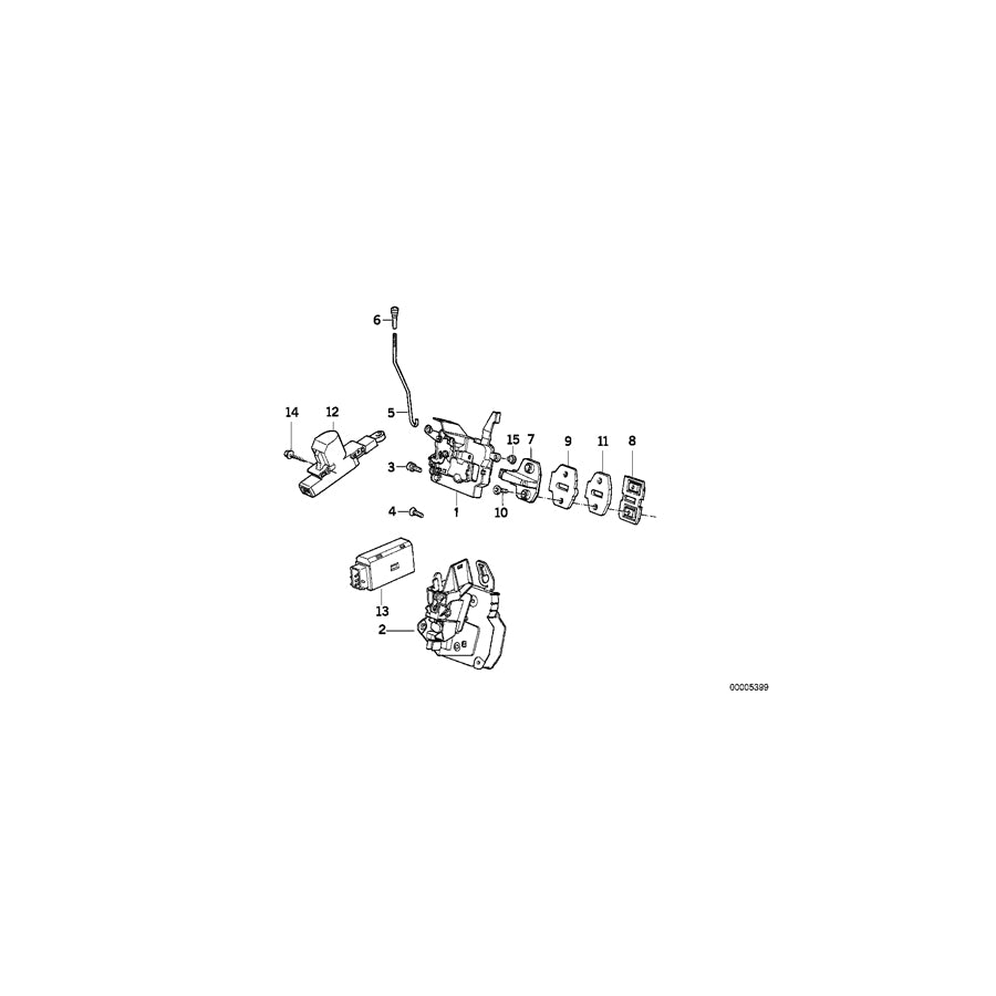 Genuine BMW 51218138924 E34 Door Lock Front Right (Inc. 525ix, M5 3.6 & 520i) | ML Performance EU Car Parts