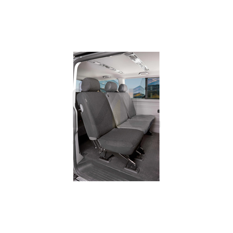 WALSER 10458 Car seat cover for VW TRANSPORTER Grey, Polyester, Rear | ML Performance Car Parts