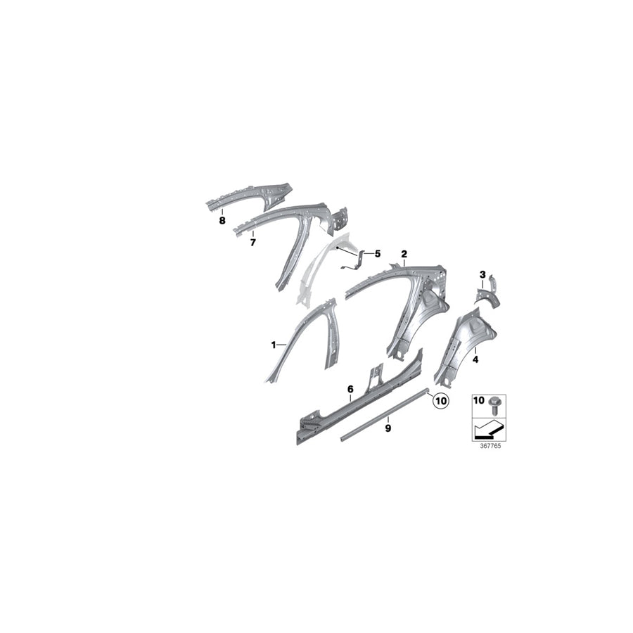 Genuine BMW 51717175597 Reinforcement (Inc. 640iX, 650iX & 640i) | ML Performance EU