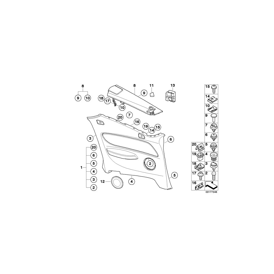 Genuine BMW 51439147798 E88 Trim, Mid-Range Speaker Right SCHWARZ (Inc. 118d, 125i & 118i) | ML Performance EU Car Parts