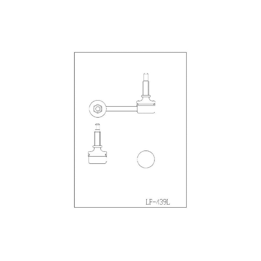 SuperPro LP439A SuperPro Sway Bar Link Assembl Assembly | ML Performance EU Car Parts