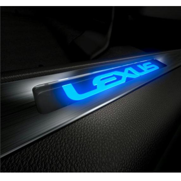 Genuine Lexus PT944-48161-40 RX Phase 4 Illuminated Scuff Plates For Brown Interiors
