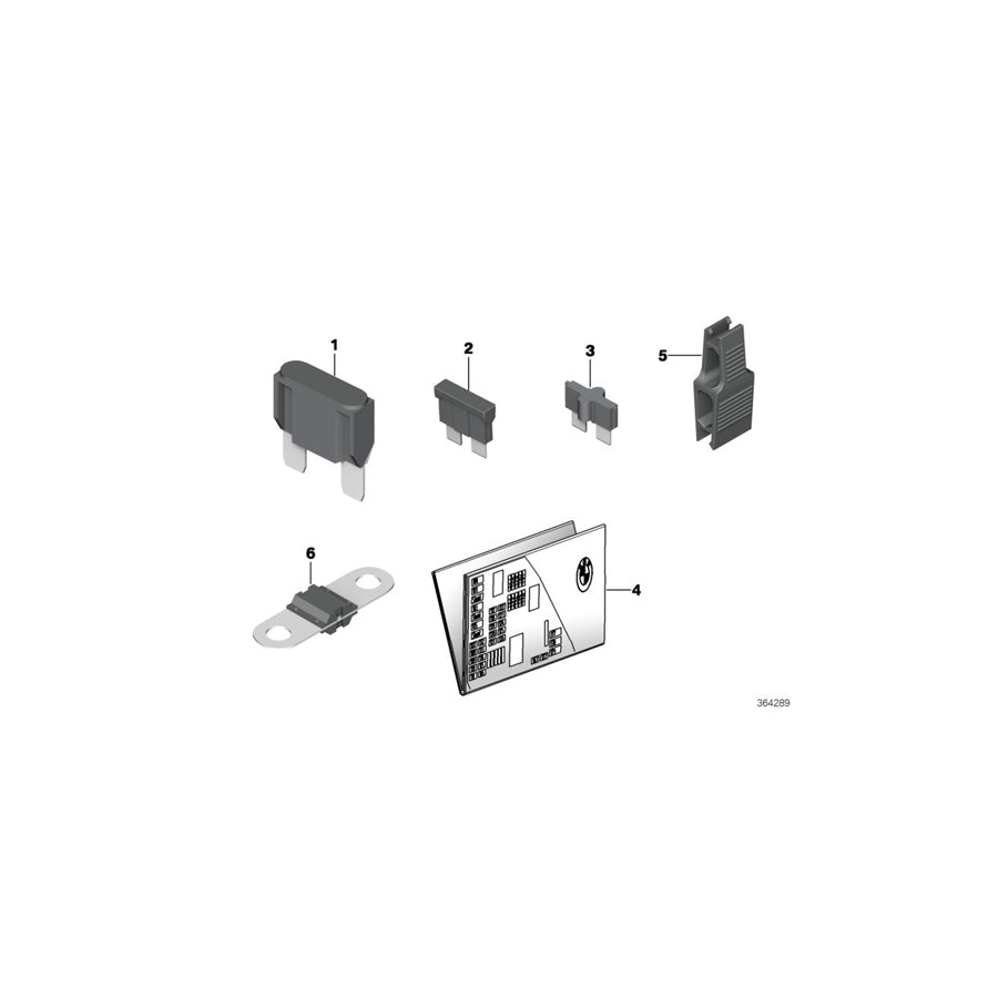 Genuine BMW 61149360373 F15 F16 Map, Fuse Grouping (Inc. X5 50iX 4.4, X5 50iX & X5 50iX 4.0) | ML Performance EU Car Parts