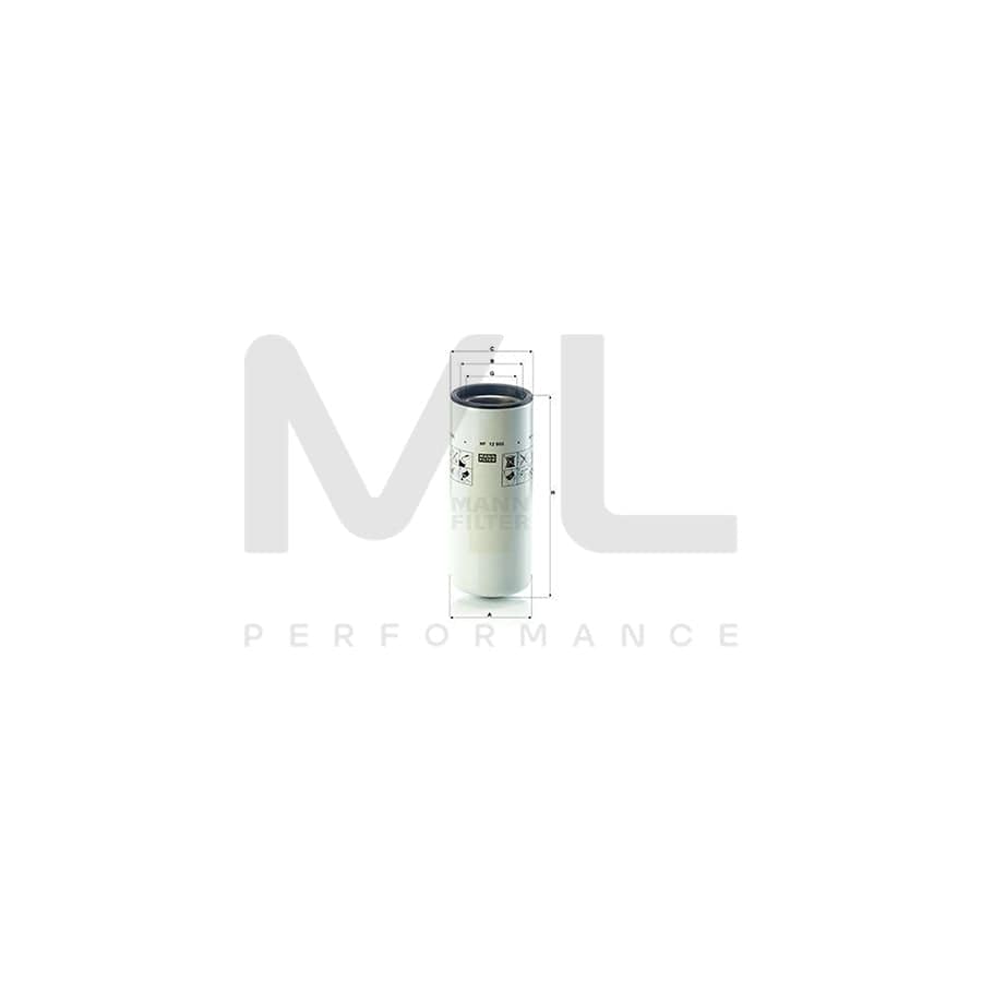 MANN-FILTER WP 12 905 Oil Filter Spin-on Filter | ML Performance Car Parts