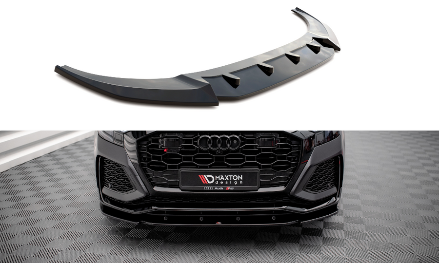 Maxton Design AU-RSQ8-1-FD1T Front Splitter V.1 Audi RSQ8 MK1 | ML Performance UK Car Parts
