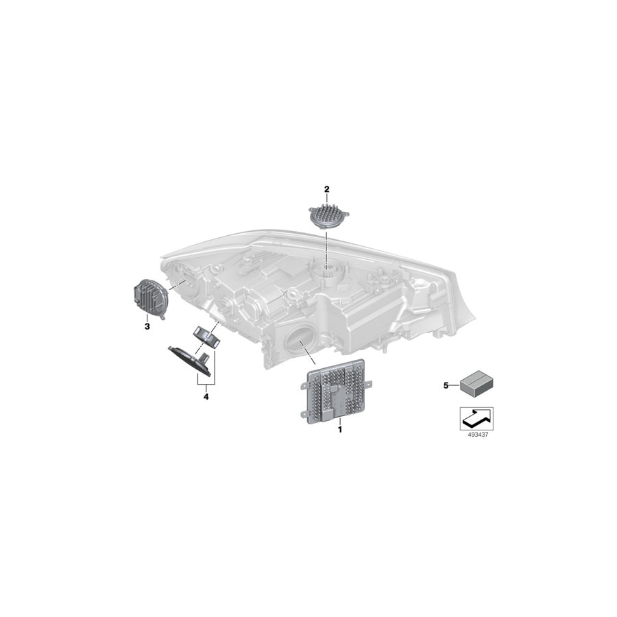 Genuine BMW 63118496137 G20 Led Mod.Turn Sig./Dayti.Runn.Lights Left (Inc. M340i, 330iX & 330i) | ML Performance EU Car Parts