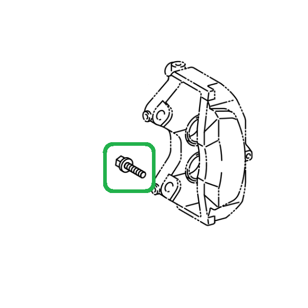 Genuine Lexus 90119-12415 GS Phase 4 Caliper Bolt