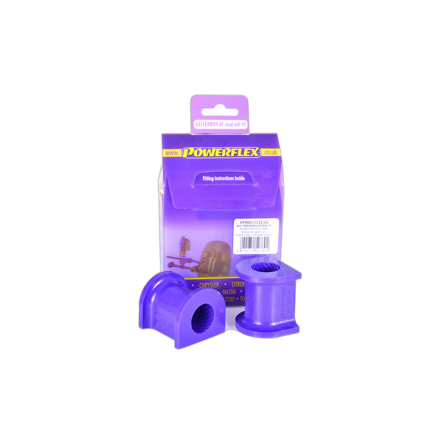 Powerflex PFR85-1312-24 VW Rear Anti Roll Bar Bush To Chassis 24mm (Inc. T6 & T5 Transporter) | ML Performance EU Car Parts