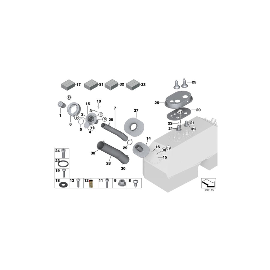 Genuine BMW 33508333608 BMW Return Spring T-18405R (Inc. & M6 GT3) | ML Performance EU Car Parts