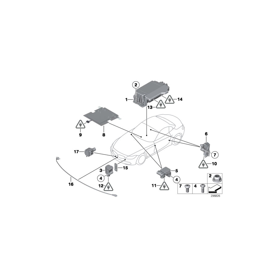 Genuine BMW 65779264917 E89 Control Unit Airbag (Inc. Z4 23i, Z4 35is & Z4 35i) | ML Performance EU