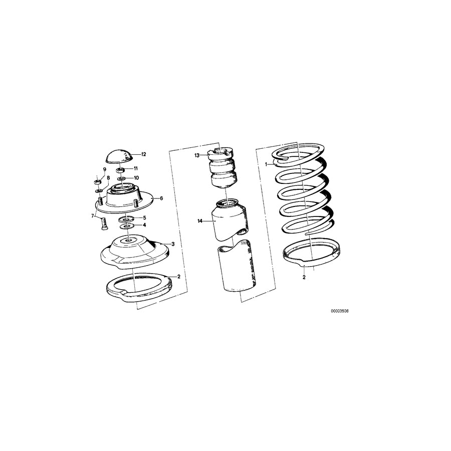 Genuine BMW 31331115479 E21 Coil Spring (Inc. 320, 320i & 316) | ML Performance EU Car Parts