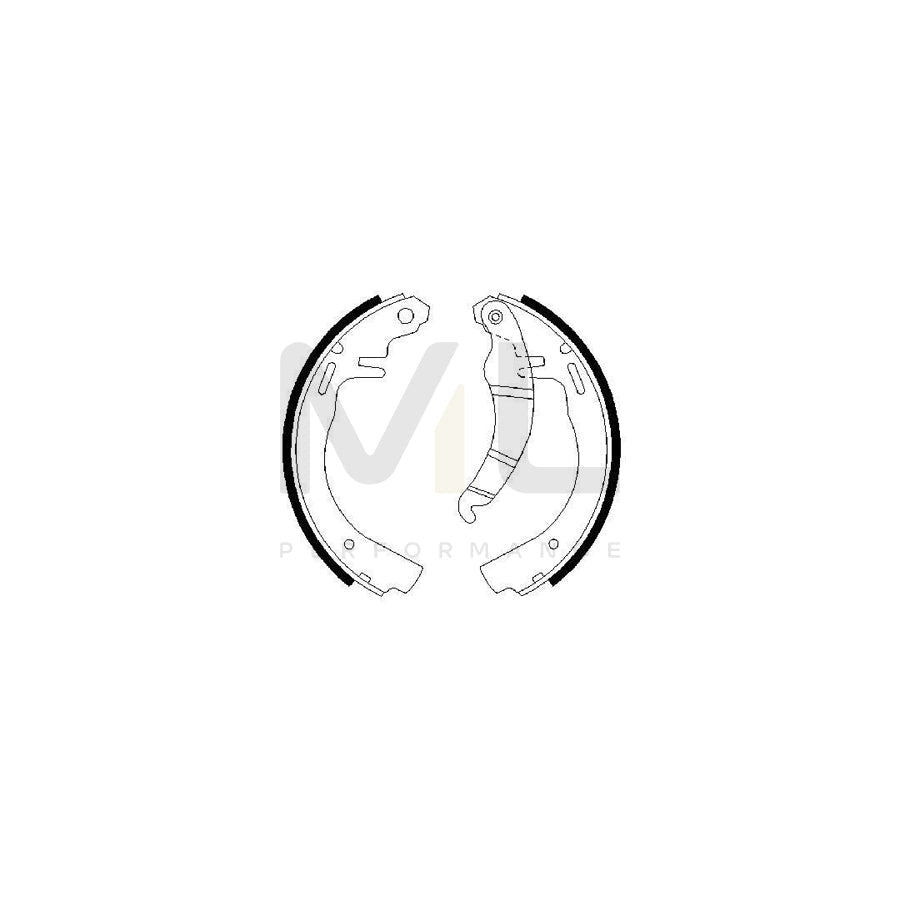 BOSCH 0 986 487 069 Brake Shoe Set | ML Performance Car Parts