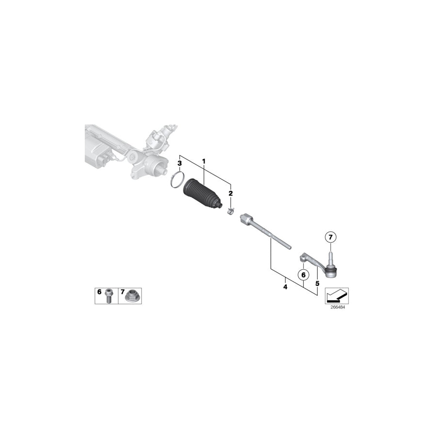 Genuine BMW 32106858736 Ball Joint, Left (Inc. X6 50iX, X6 28iX & X6 M50dX) | ML Performance EU