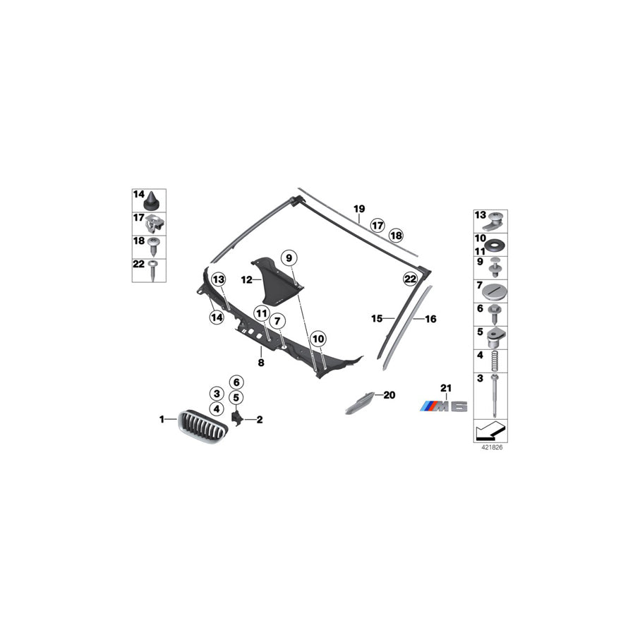 Genuine BMW 51767221175 F12 F13 Sealing A-Pillar (Inc. 640iX, 650i & 640d) | ML Performance EU