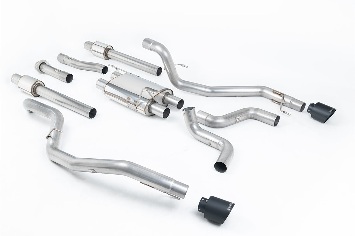 MillTek SSXFD316 Ford F150 Raptor Cat-Back with GT-115 Cerakote Black Trims