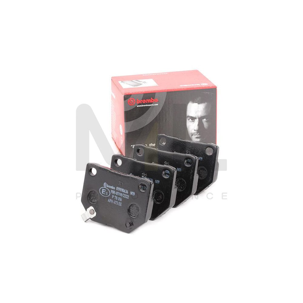 Brembo P 78 016 Brake Pad Set For Subaru Impreza With Acoustic Wear Warning | ML Performance Car Parts