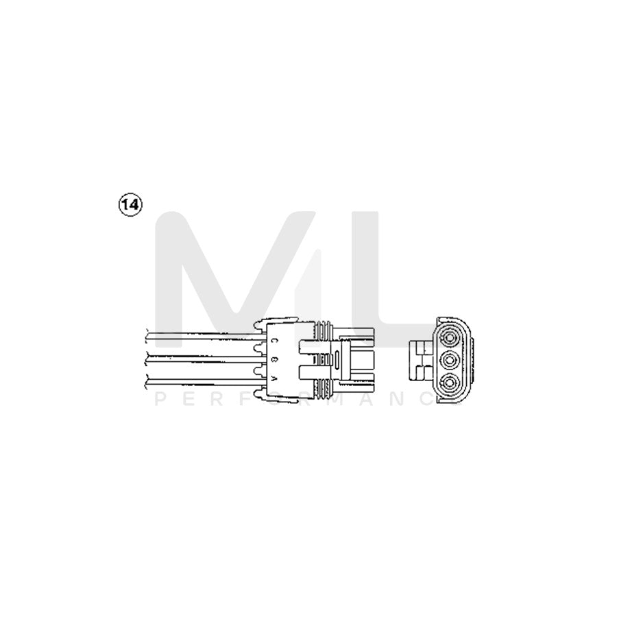 NTK Lambda Sensor / O2 Sensor (NGK 1827) - OZA446-E8 | ML Car Parts UK | ML Performance