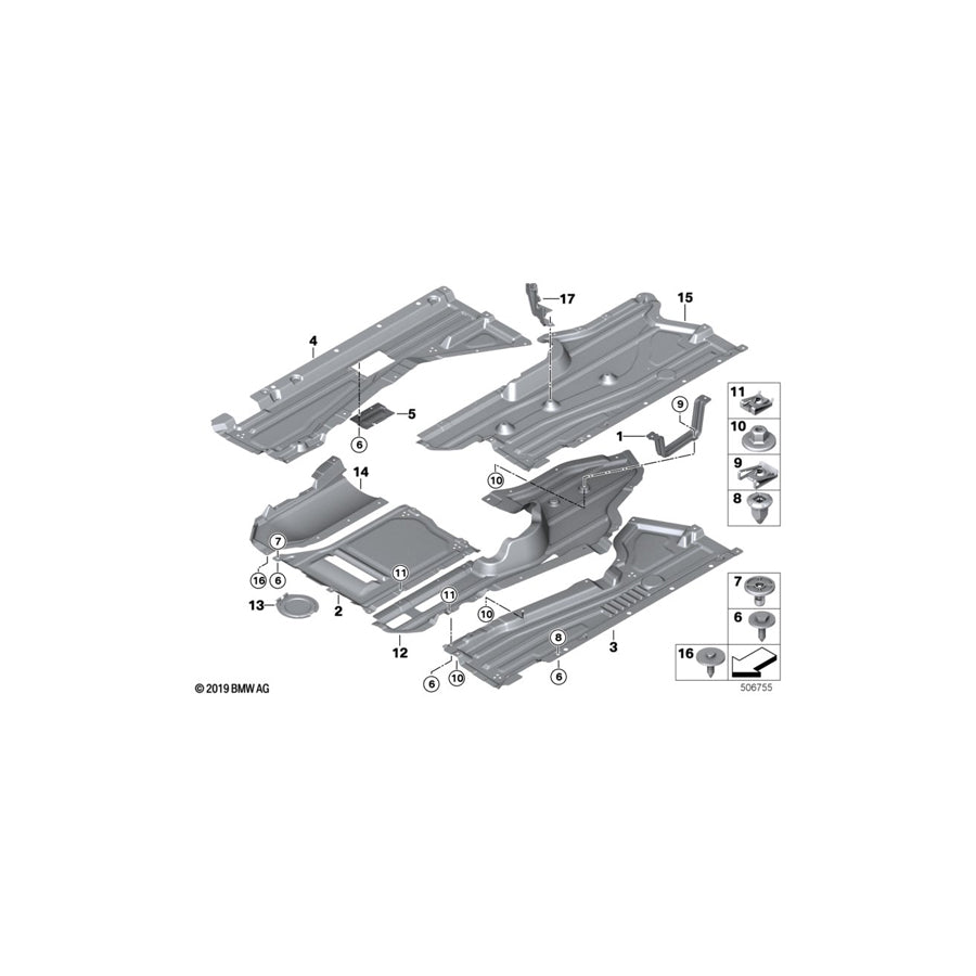 Genuine BMW 51757430346 F15 Heat Protection (Inc. & X5 40eX) | ML Performance EU Car Parts
