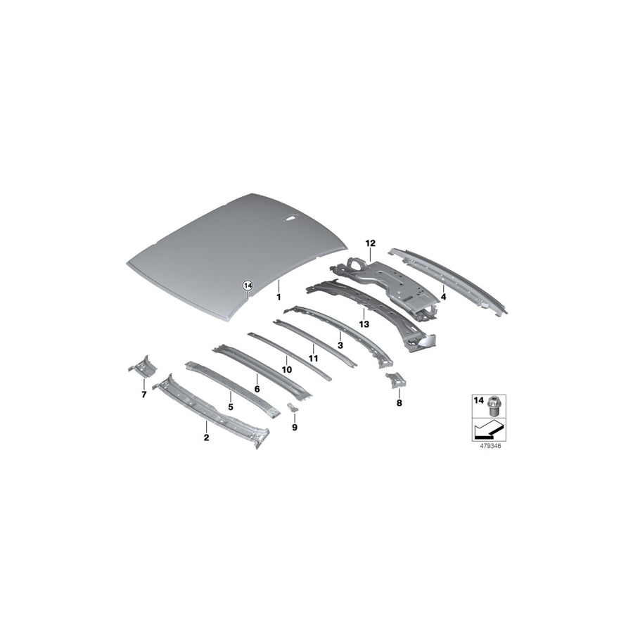 Genuine BMW 51767491282 G32 Trunk Lid Sealing (Inc. 620d, 620dX & 640dX) | ML Performance EU