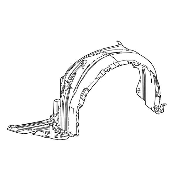 Genuine Lexus 53805-76011 CT Phase 1 O/S Wheel Arch Liner