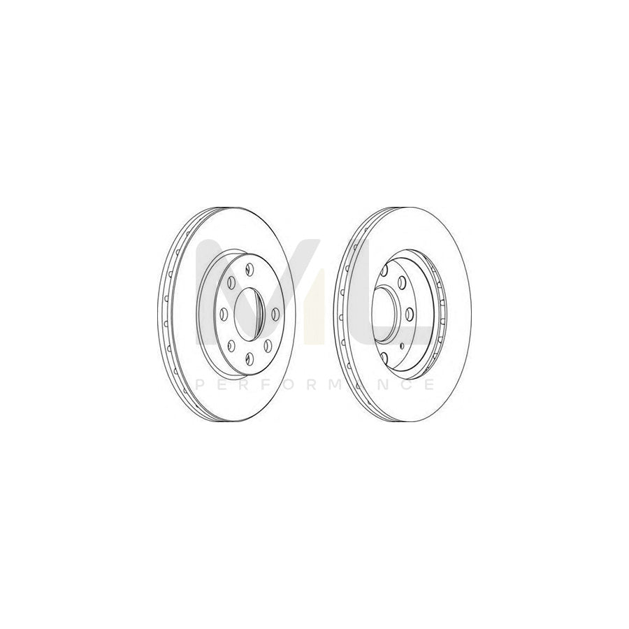 FERODO DDF1130C-1 Brake Disc Vented, Coated | ML Performance Car Parts