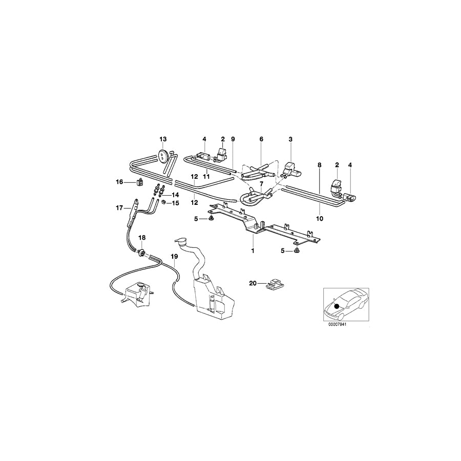 Genuine BMW 61668360178 E38 Distribution Piece (Inc. 740iL, 750iL & 750i) | ML Performance EU Car Parts