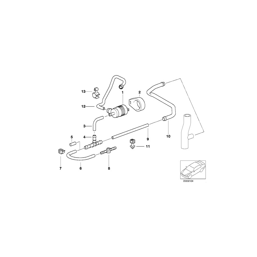 Genuine BMW 16131177760 M E86 E32 Clamp (Inc. X6 35i, 840i & X5 25d) | ML Performance EU Car Parts