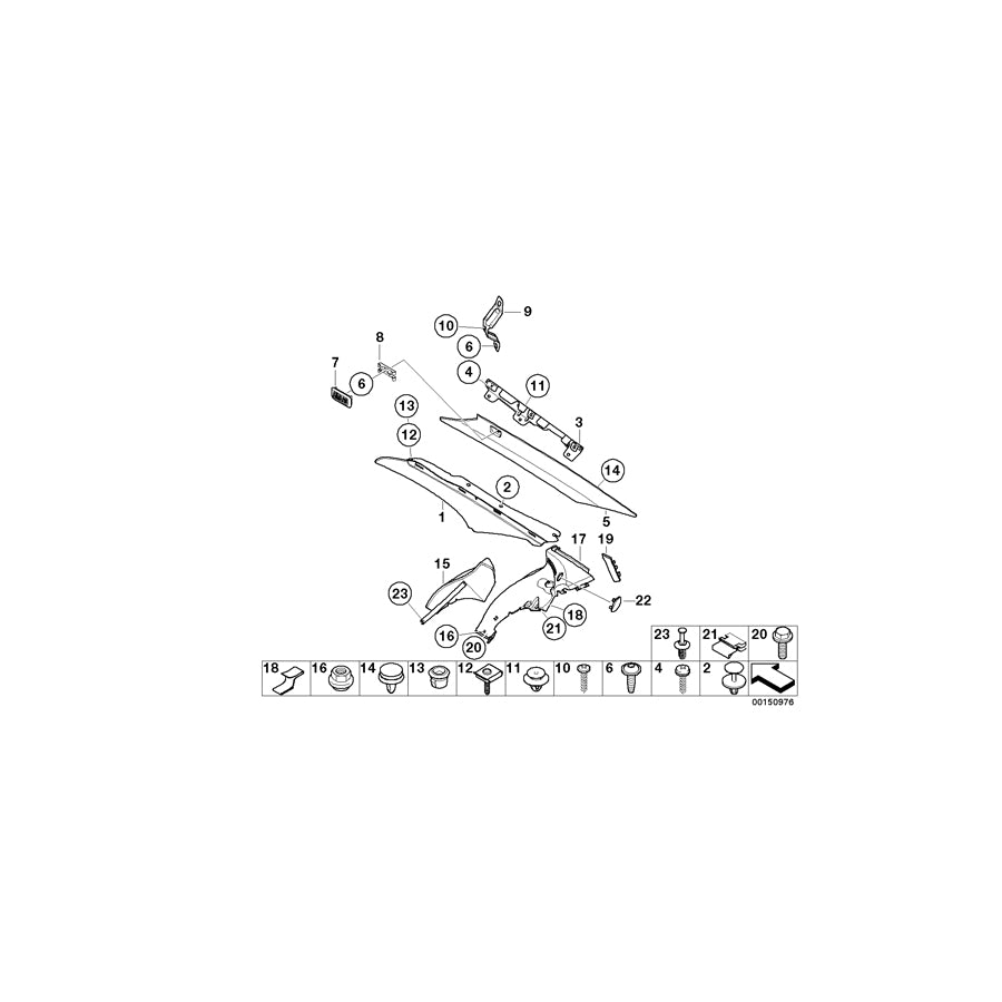 Genuine BMW 51437024751 E65 E66 Trim Panel C-Column, Front Left BEIGE (Inc. 735Li, 745d & ALPINA B7) | ML Performance EU Car Parts