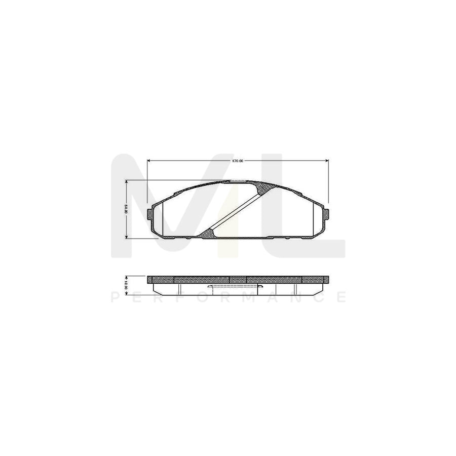 Bosch 0986Tb2717 Brake Pad Set Excl. Wear Warning Contact | ML Performance Car Parts
