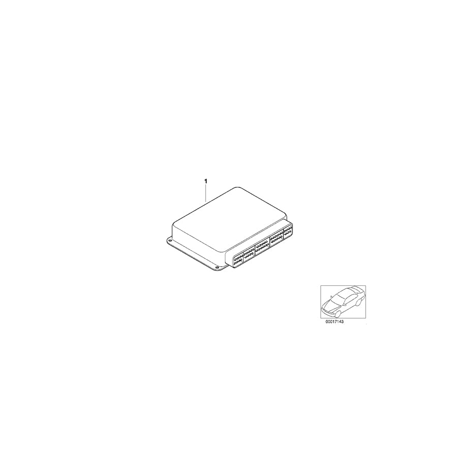 Genuine BMW 12147561516 E46 Exch. Control Unit Dme Programmed MS45.1 (Inc. 330Ci & 330i) | ML Performance EU Car Parts