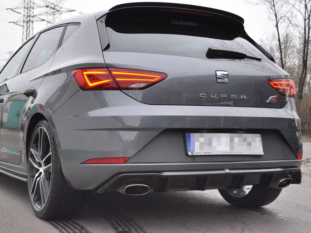 Maxton Design Seat Leon MK3 Cupra Facelift (2017-up) Rear Diffuser