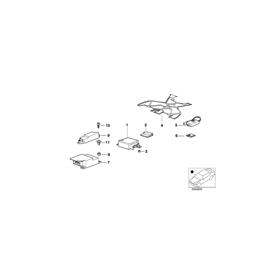 Genuine BMW 65778366495 E34 E36 E31 Protection Plate (Inc. 325i, 540i & 318is) | ML Performance EU Car Parts