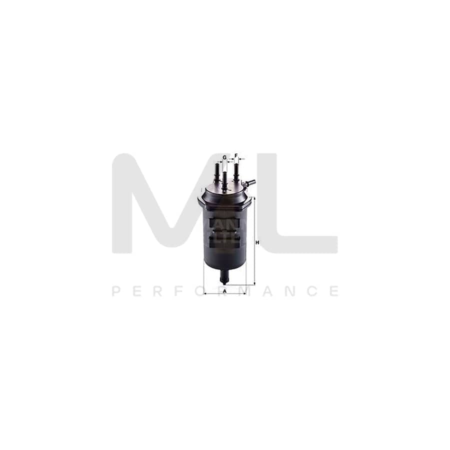 MANN-FILTER WK 939/4 Fuel filter In-Line Filter | ML Performance Car Parts