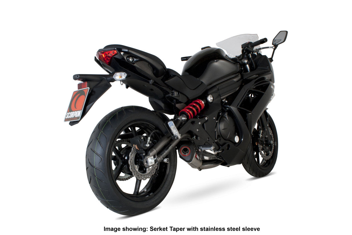 Scorpion RKA90SYSTEO Kawasaki ER6 F/N Serket Taper Full System - Titanium Sleeve | ML Performance EU EU