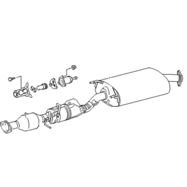 Genuine Lexus 17420-31291 RX Phase 2 Centre Exhaust W/Catalytic Converter