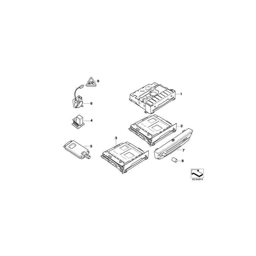 Genuine BMW 65839115867 E90 E93 E91 Front Cover Cd (Inc. 316i, 320i & 320d) | ML Performance EU Car Parts