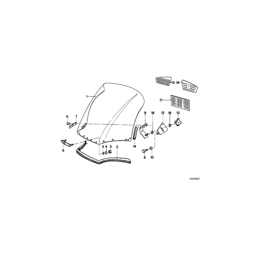 Genuine BMW 46631240637 100 65 Bracket Left (Inc. R45T, R 75 & R65T) | ML Performance EU Car Parts