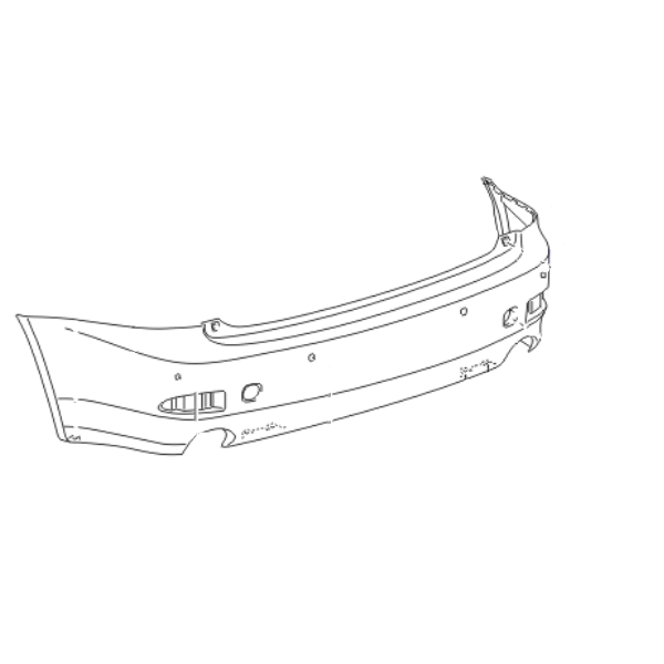Genuine Lexus 52159-53906 IS Phase 2 SE-L Rear Bumper