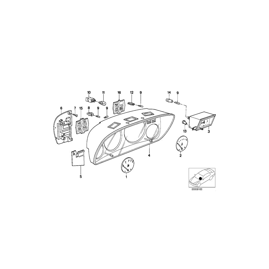 Genuine BMW 62131366784 E21 Petrol Gauge (Inc. 320, 318i & 315) | ML Performance EU Car Parts