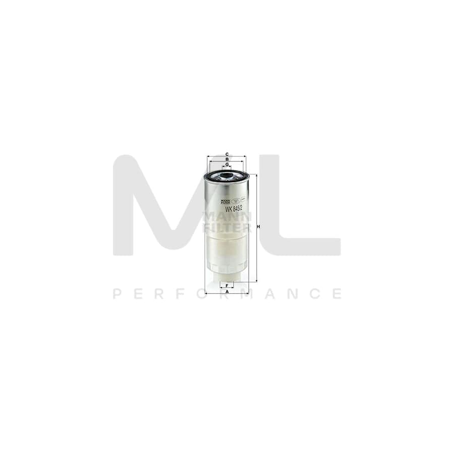 MANN-FILTER WK 845/2 Fuel filter for AUDI 100 Spin-on Filter | ML Performance Car Parts