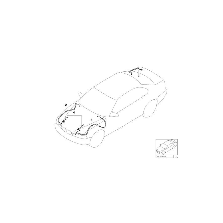 Genuine BMW 61126934801 E46 Front Right Repair Wiring Set (Inc. 330xd, 330xi & 320d) | ML Performance EU Car Parts